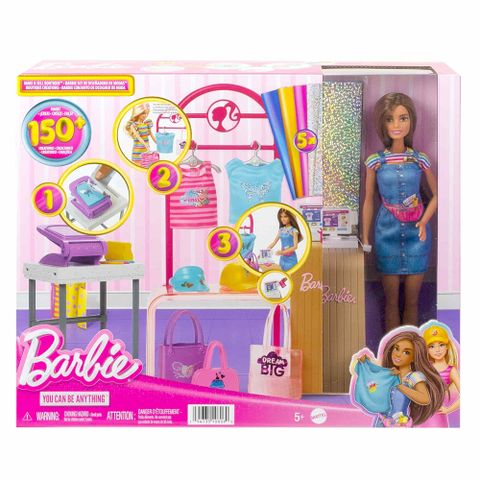 Barbie 芭比 《 MATTEL 》服飾設計店遊戲組合