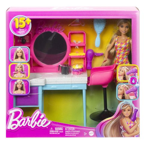 Barbie 芭比 時尚沙龍玩頭髮遊戲組