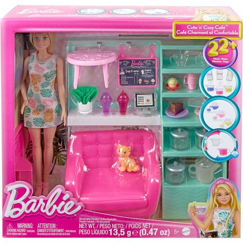 Barbie 芭比 《 MATTEL 》健康生活咖啡店遊戲組