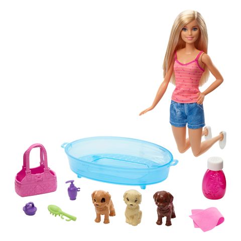 Barbie 芭比 娃娃寵物美容組