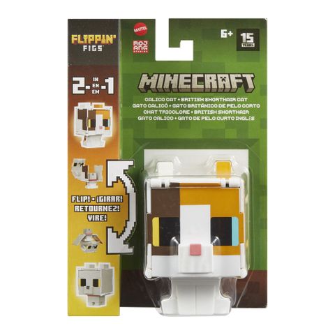 MATTEL 美泰兒 MINECRAFT 反轉角色系列-貓