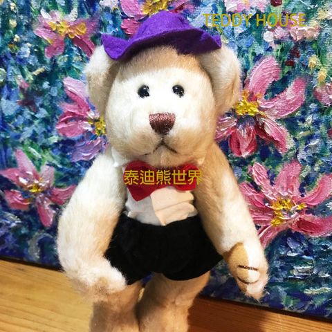 泰迪熊 【TEDDY HOUSE】玩具玩偶公仔絨毛正版復古黃金亮毛凱薩王子(休閒)手腳可動正牌可許願