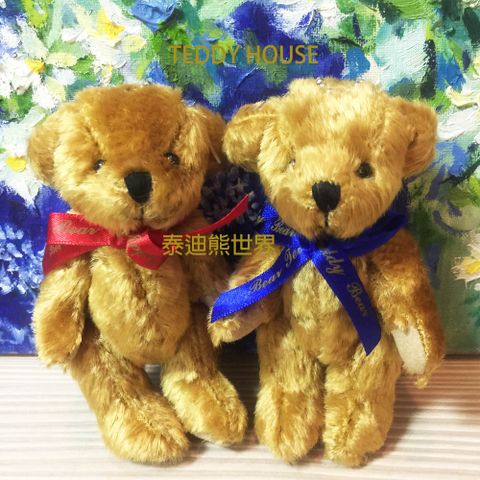 【TEDDY HOUSE泰迪熊】泰迪熊玩偶公仔絨毛娃娃限量紀念安格拉羊毛泰迪熊情侶對熊吊飾正版泰迪熊羊毛手腳可動