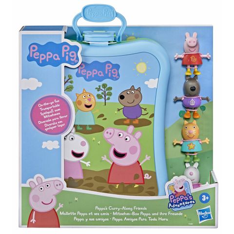 Peppa Pig 粉紅豬小妹 4入公仔旅行盒(F2461)