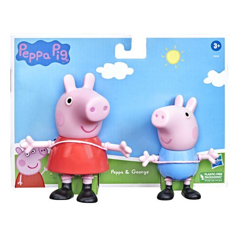 《 Peppa Pig 粉紅豬小妹 》大尺寸雙角色組-佩佩與喬治(F3655)