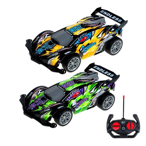 【孩子國】1:16炫光競速四通無線遙控賽車/遙控車(顏色隨機)