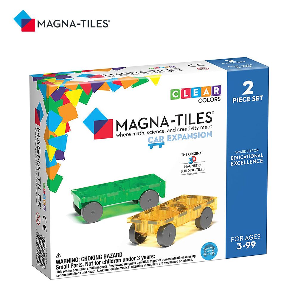 Magna-Tiles 磁力積木-汔車補充套組(2入)