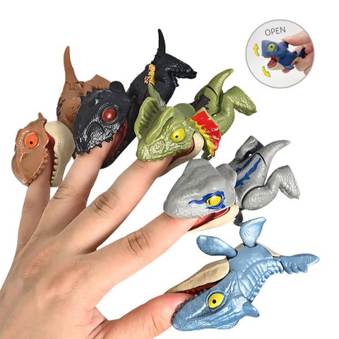 咬手指恐龍 手指恐龍 小恐龍 Q版恐龍玩具 暴龍 侏羅紀恐龍 恐龍公仔