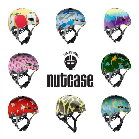 Nutcase Helmets 美國NutcaseBabyNutty寶寶系列運動安全帽  美國專業安全帽品牌重量289g  尺寸48~52cm,適合25歲寶貝的小小頭圍 專利磁力扣不卡皮膚及頭髮簡便裝卸