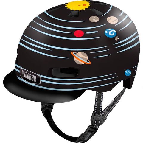 Nutcase Helmets Little Nutty兒童系列運動安全帽 行星  美國專業安全帽品牌重量430g  尺寸48~52cm,適合25歲寶貝的小小頭圍 專利磁力扣不卡皮膚及頭髮簡便裝卸