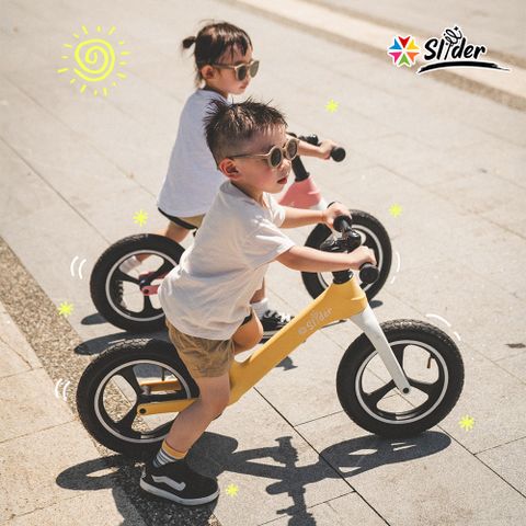 【Slider】兒童滑步車P668 (黃) /學步滑行嚕嚕車/送鈴鐺+反光貼