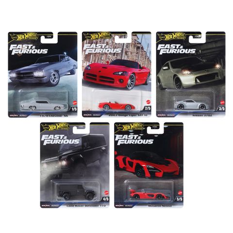 風火輪玩命關頭系列合金小車 一組5入(J箱號)