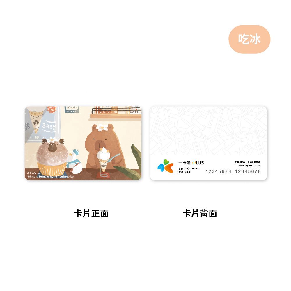 iPASS 一卡通 PLUS - 水豚店長與鴨鴨們 夏日系列