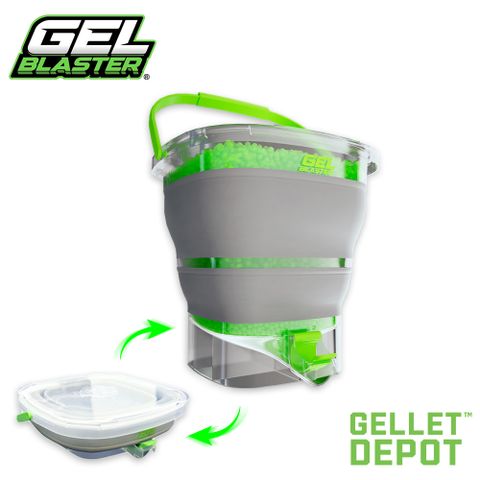 美國Gel Blaster Gellet Depot折疊式凝膠彈補充桶