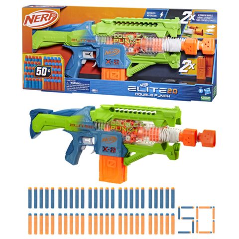 【孩之寶】 NERF 菁英系列 雙擊終結者電動射擊器