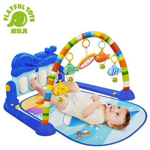 Playful Toys 頑玩具 海豚音樂腳踏琴(健力架 健身架 寶寶安撫 嬰兒玩具 彌月禮物)