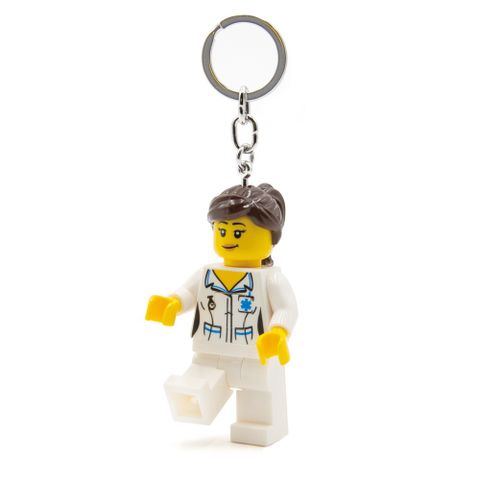 LEGO樂高城市系列女醫生鑰匙圈燈