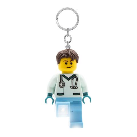 LEGO樂高城市系列男護士鑰匙圈燈