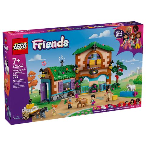 樂高積木LEGO 42654 202506 姊妹淘系列 - 小馬牧場和馬廄