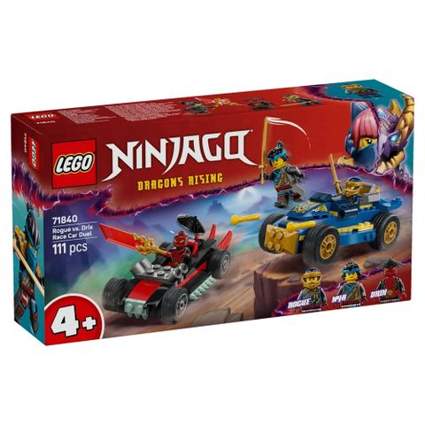 樂高積木LEGO 71840 202506 旋風忍者系列 - 羅格和錐克斯的賽車大對決