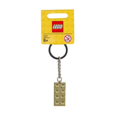 LEGO 850808 2*4 金色積木鑰匙圈