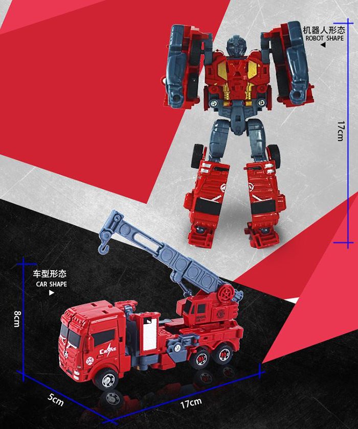 车型形态CAR SHAPE8cm5cm机器人形态ROBOT SHAPE17cm17cm