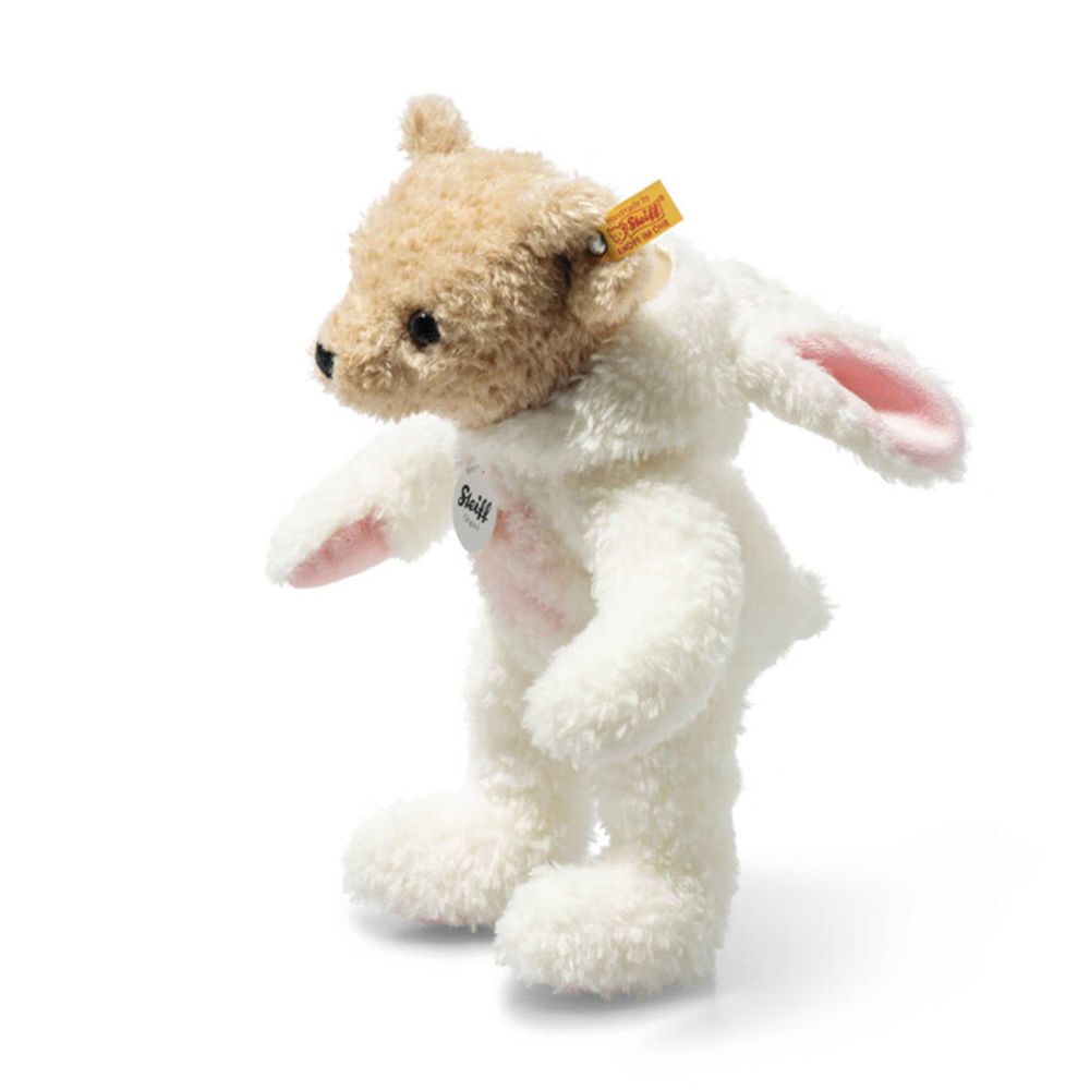 STEIFF 金耳釦泰迪熊 德國 - Teddy Bear Bunny White 兔年限定款 (經典泰迪熊_黃標)