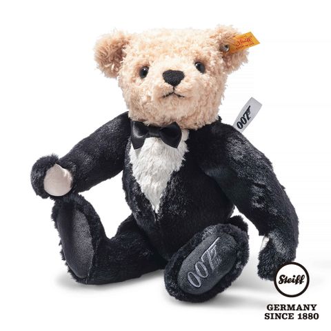 STEIFF德國金耳釦泰迪熊 - 007 James Bond Teddy bear 詹姆斯邦德 (經典泰迪熊_黃標)