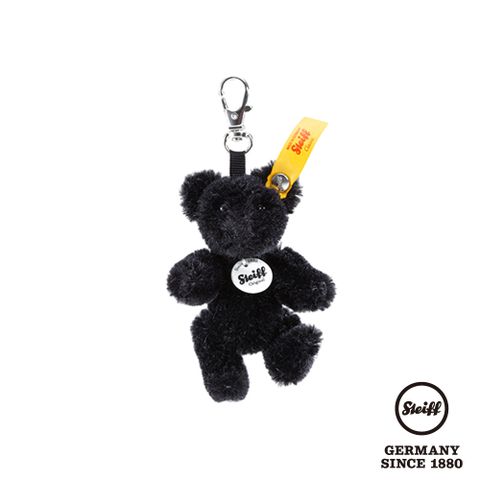 STEIFF 金耳釦泰迪熊 德國 - Pendant Mini Teddy Bear Keyring Black (收藏版吊飾_黃標)