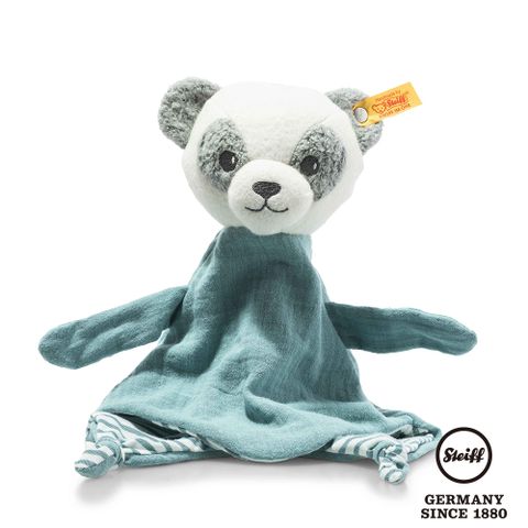 STEIFF德國金耳釦泰迪熊 - GOTS Paco Panda 熊貓 (嬰幼兒安撫巾)
