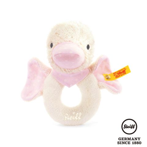 STEIFF 金耳釦泰迪熊 德國 - Gadwall Grip Toy 小鴨 (嬰幼兒手搖鈴)