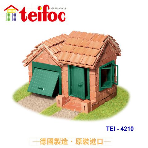 teifoc 【德國】DIY益智磚塊建築玩具-建築小別墅 TEI4210