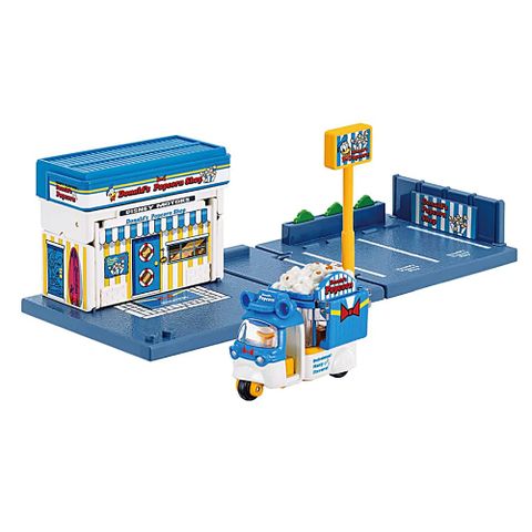 TOMICA  新城鎮 迪士尼 唐老鴨爆米花店(附小車) DS94893 多美小汽車