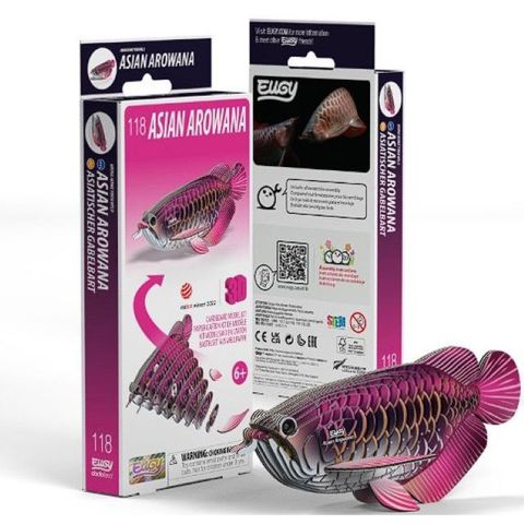 EUGY3D立體紙拼圖 亞洲龍魚款
