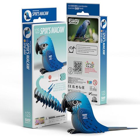 EUGY3D立體紙拼圖 斯皮克斯金剛鸚鵡款