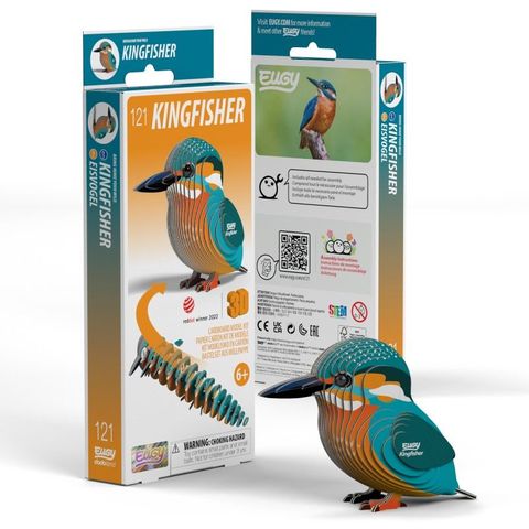EUGY3D立體紙拼圖 翠鳥款