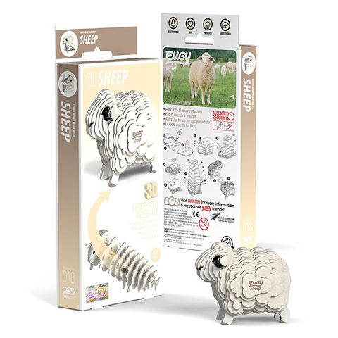 EUGY 3D立體紙拼圖 綿羊款