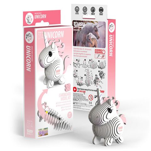 EUGY 3D立體紙拼圖 獨角獸款