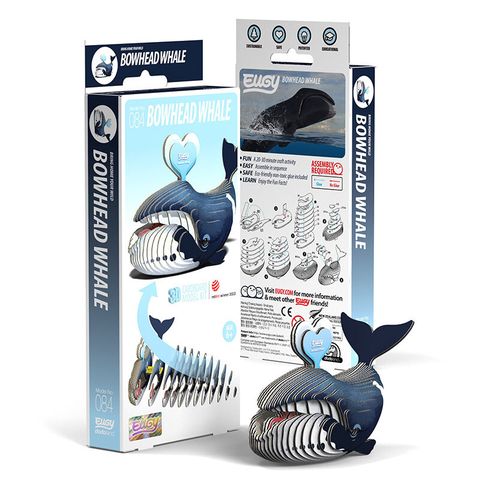 EUGY 3D立體紙拼圖 弓頭鯨款