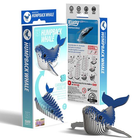 EUGY 3D立體紙拼圖 座頭鯨款