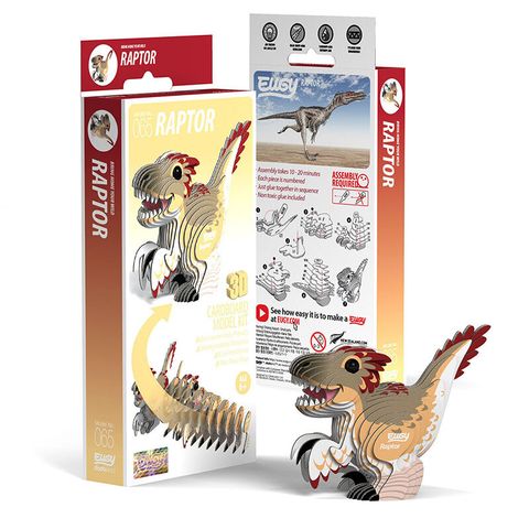 EUGY 3D立體紙拼圖 迅猛龍款