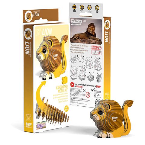 EUGY 3D立體紙拼圖 獅子款