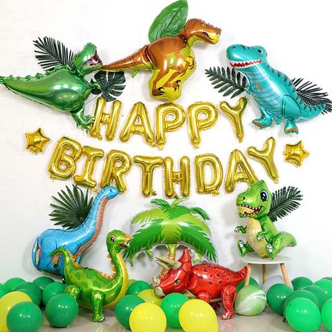恐龍主題氣球套餐組 氣球佈置 生日驚喜