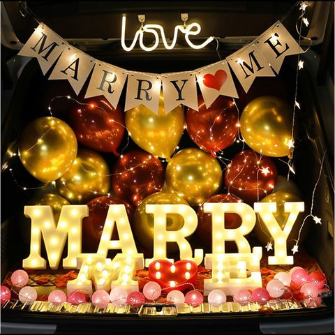 MARRYME 後車箱浪漫求婚氣球組 求婚佈置