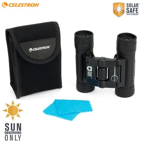 美國CELESTRON星特朗防水多層膜ROOF屋脊雙筒望遠鏡EclipSmart Solar 10x25mm 71237