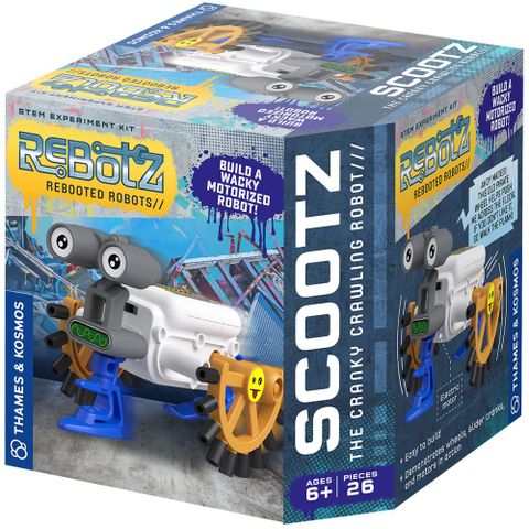 【英國T&amp;K】越玩越聰明STEAM寶盒：打造好奇爬行機器人史考茨 REBOTZ Scootz
