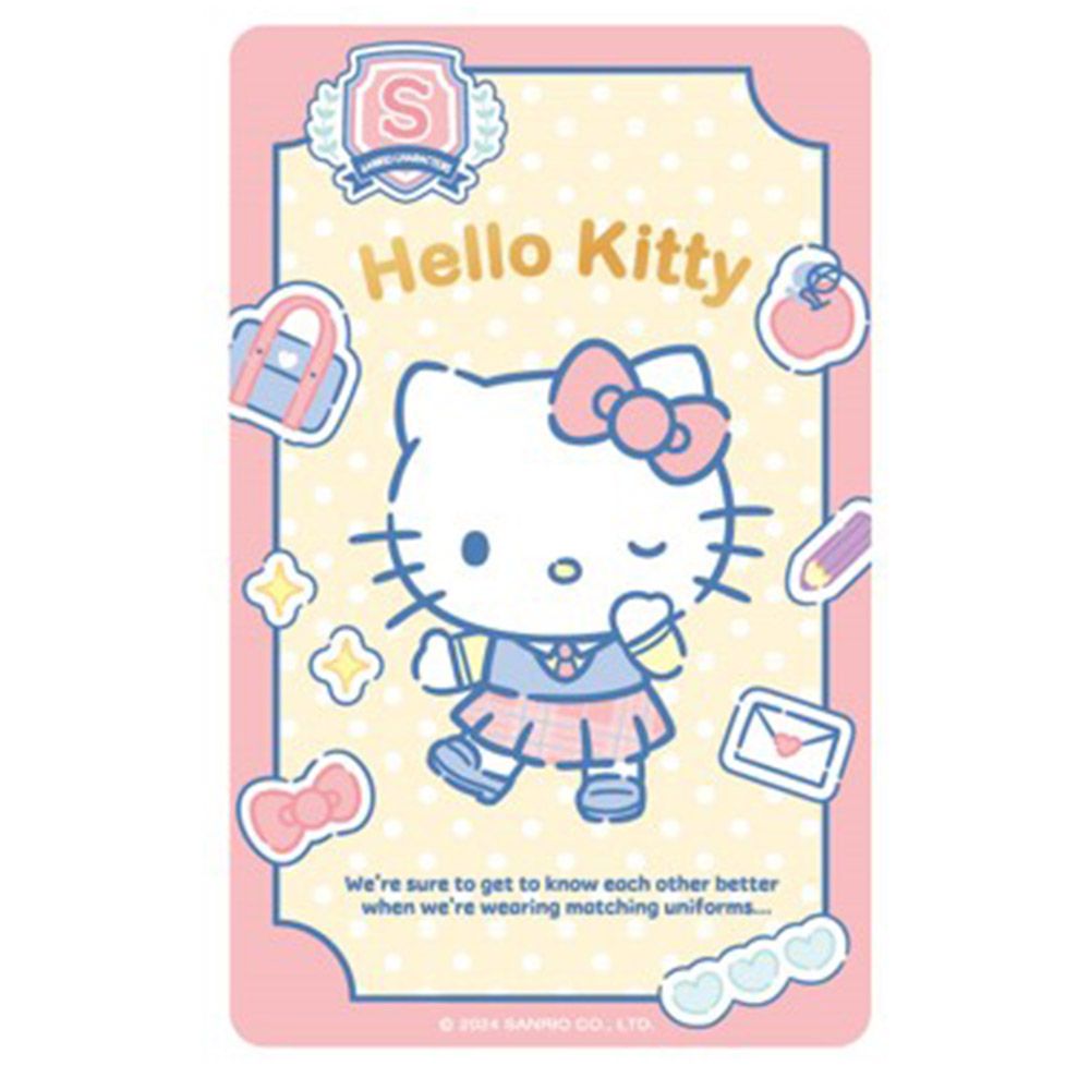 Easycard 悠遊卡 三麗鷗學院風悠遊卡-HELLO KITTY(受託代銷)