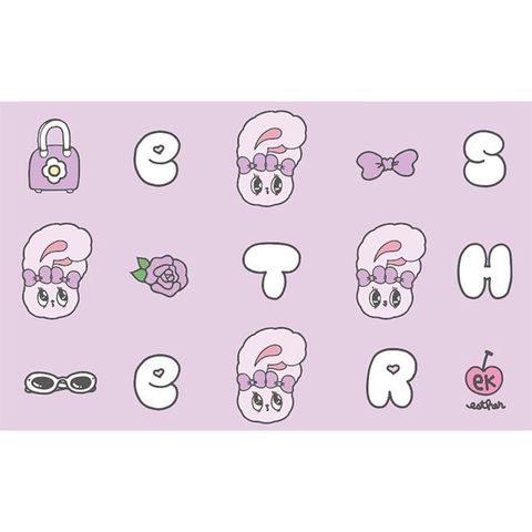 Easycard 悠遊卡 Esther Bunny SuperCard悠遊卡-love bunny(紫)(受託代銷)