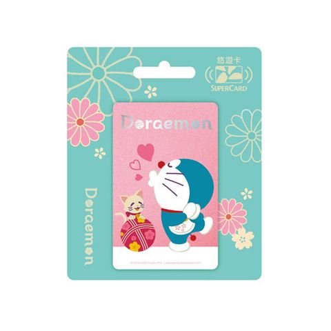 哆啦A夢日式和風Supercard悠遊卡-哆啦A夢&小咪(受託代銷)