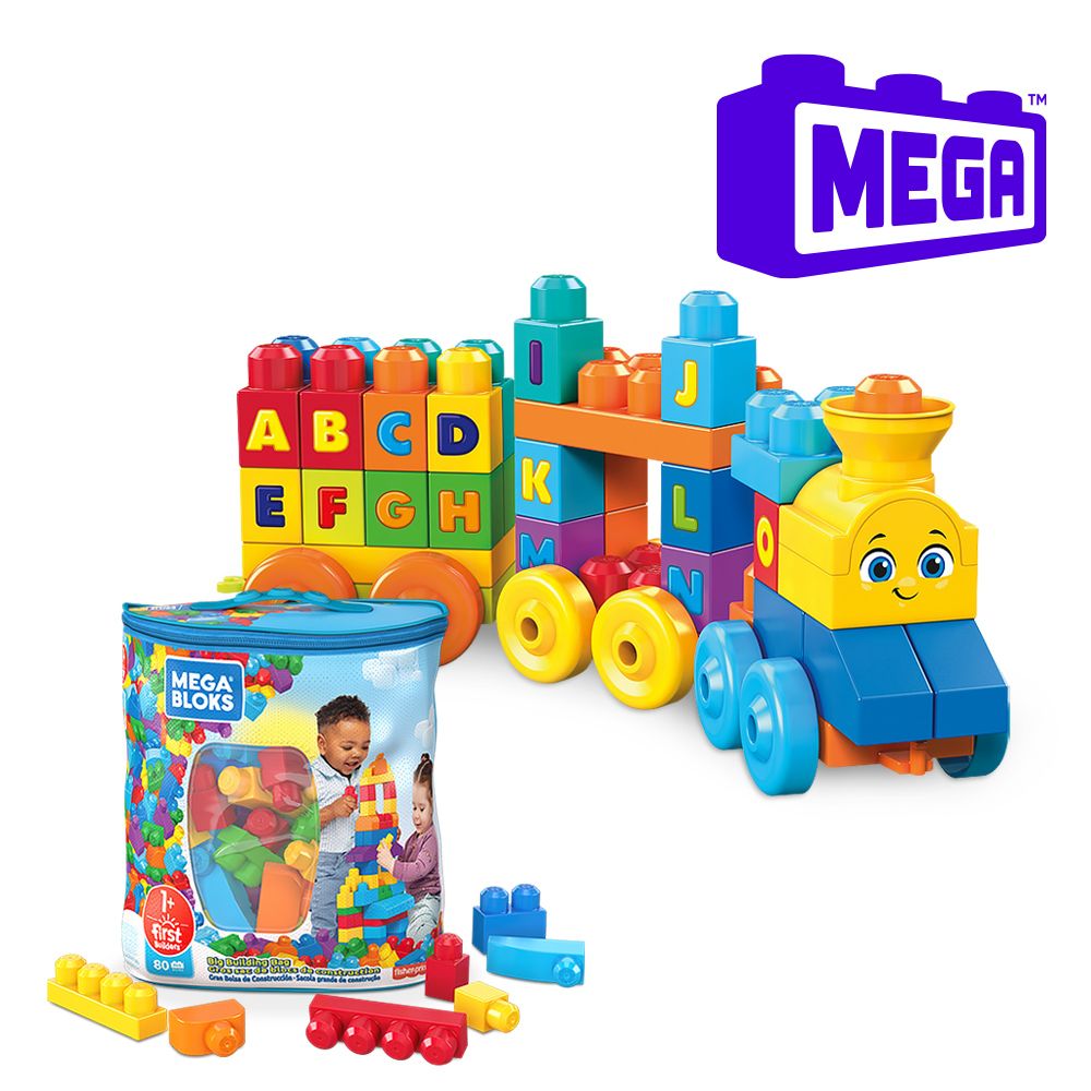 Mega 美高 【奇哥】 BLOKS 費雪 音樂學習火車+80片積木